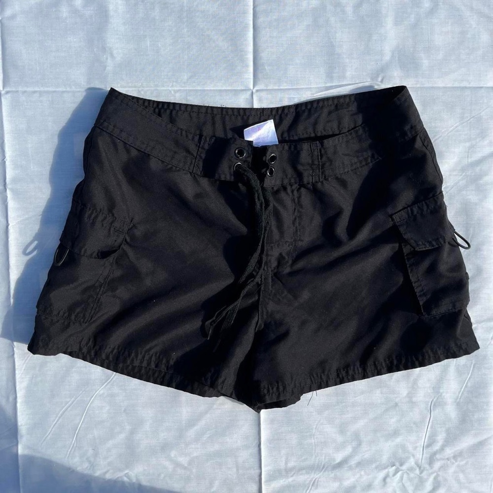 Y2K Black Cargo Shorts